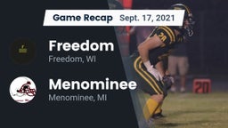 Recap: Freedom  vs. Menominee  2021