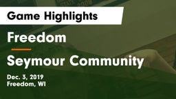Freedom  vs Seymour Community  Game Highlights - Dec. 3, 2019