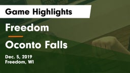 Freedom  vs Oconto Falls  Game Highlights - Dec. 5, 2019
