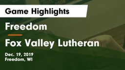 Freedom  vs Fox Valley Lutheran  Game Highlights - Dec. 19, 2019