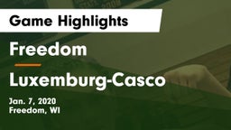 Freedom  vs Luxemburg-Casco  Game Highlights - Jan. 7, 2020