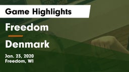 Freedom  vs Denmark  Game Highlights - Jan. 23, 2020