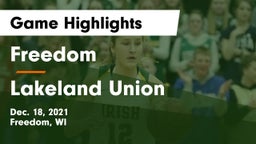Freedom  vs Lakeland Union  Game Highlights - Dec. 18, 2021
