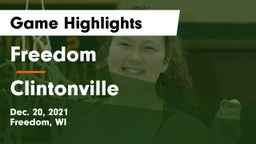 Freedom  vs Clintonville  Game Highlights - Dec. 20, 2021