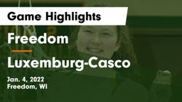 Freedom  vs Luxemburg-Casco  Game Highlights - Jan. 4, 2022