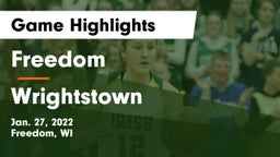 Freedom  vs Wrightstown  Game Highlights - Jan. 27, 2022