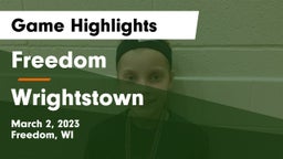 Freedom  vs Wrightstown  Game Highlights - March 2, 2023