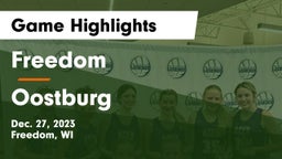 Freedom  vs Oostburg  Game Highlights - Dec. 27, 2023