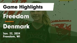 Freedom  vs Denmark  Game Highlights - Jan. 22, 2024