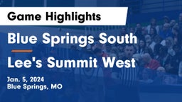 Blue Springs South  vs Lee's Summit West  Game Highlights - Jan. 5, 2024