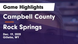 Campbell County  vs Rock Springs  Game Highlights - Dec. 19, 2020