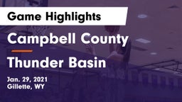 Campbell County  vs Thunder Basin  Game Highlights - Jan. 29, 2021