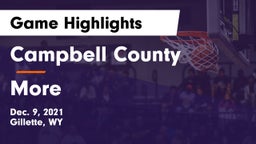 Campbell County  vs More Game Highlights - Dec. 9, 2021