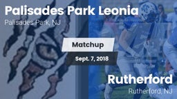 Matchup: Palisades Park Leoni vs. Rutherford  2018