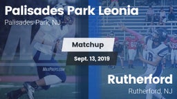 Matchup: Palisades Park Leoni vs. Rutherford  2019