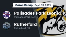 Recap: Palisades Park Leonia  vs. Rutherford  2019