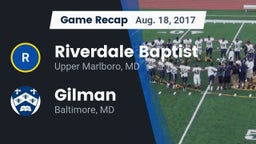 Recap: Riverdale Baptist  vs. Gilman  2017