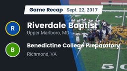 Recap: Riverdale Baptist  vs. Benedictine College Preparatory  2017