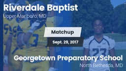 Matchup: Riverdale Baptist vs. Georgetown Preparatory School 2017