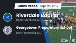 Recap: Riverdale Baptist  vs. Georgetown Preparatory School 2017