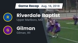 Recap: Riverdale Baptist  vs. Gilman  2018