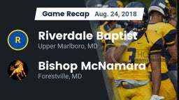 Recap: Riverdale Baptist  vs. Bishop McNamara  2018