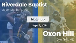 Matchup: Riverdale Baptist vs. Oxon Hill  2018