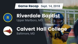 Recap: Riverdale Baptist  vs. Calvert Hall College  2018