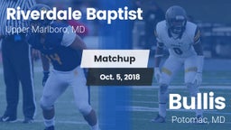 Matchup: Riverdale Baptist vs. Bullis  2018