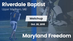 Matchup: Riverdale Baptist vs. Maryland Freedom 2018