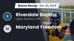 Recap: Riverdale Baptist  vs. Maryland Freedom 2018