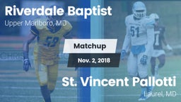 Matchup: Riverdale Baptist vs. St. Vincent Pallotti  2018