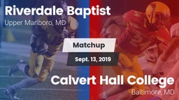 Matchup: Riverdale Baptist vs. Calvert Hall College  2019