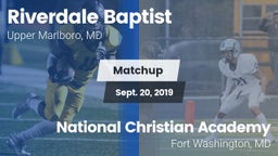 Matchup: Riverdale Baptist vs. National Christian Academy  2019
