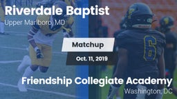 Matchup: Riverdale Baptist vs. Friendship Collegiate Academy  2019