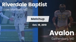 Matchup: Riverdale Baptist vs. Avalon  2019