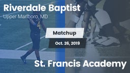 Matchup: Riverdale Baptist vs. St. Francis Academy 2019