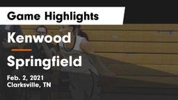 Kenwood  vs Springfield  Game Highlights - Feb. 2, 2021