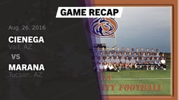 Recap: Cienega  vs. Marana  2016