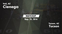 Matchup: Cienega  vs. Tucson  2016