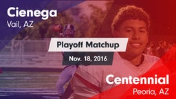Matchup: Cienega  vs. Centennial  2016