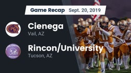Recap: Cienega  vs. Rincon/University  2019