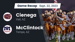 Recap: Cienega  vs. McClintock  2023