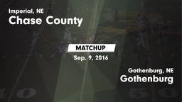 Matchup: Chase County High vs. Gothenburg  2016