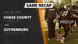 Recap: Chase County  vs. Gothenburg  2016