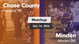 Matchup: Chase County High vs. Minden  2016