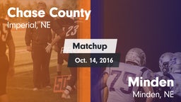 Matchup: Chase County High vs. Minden  2016