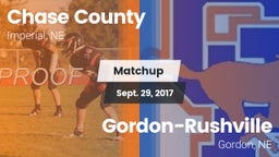 Matchup: Chase County High vs. Gordon-Rushville  2017