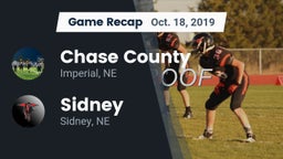 Recap: Chase County  vs. Sidney  2019