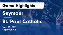 Seymour  vs St. Paul Catholic  Game Highlights - Jan. 25, 2019